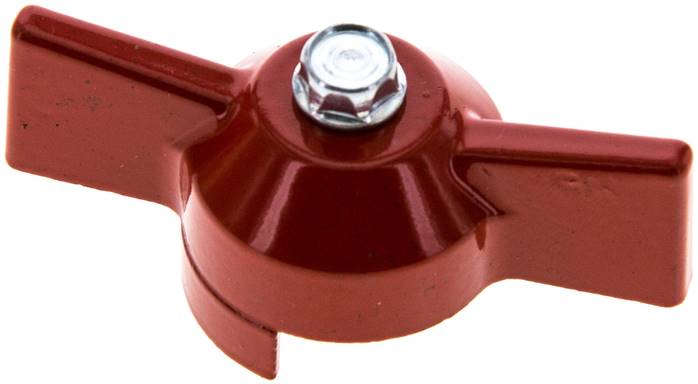 Kombigriff-rot, Größe 2, Knebel (Aluminium lackiert)