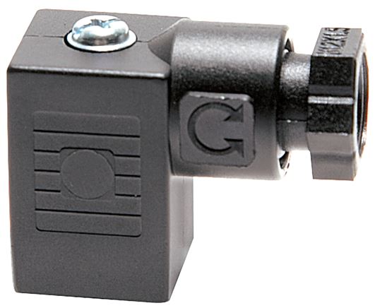 Stecker Größe 0 (Industrienorm C), schwarz