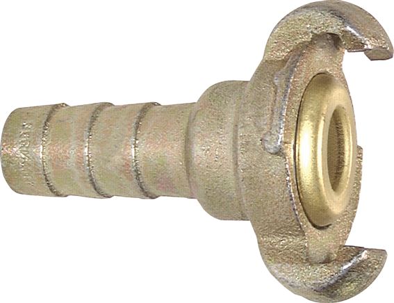 Kompressorkupplung 19 (3/4") mm Schlauch, Stahl verzinkt, Dichtung Messing