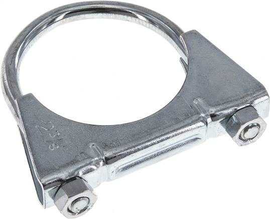 Bügelschelle komplett, 60mm, Stahl verzinkt