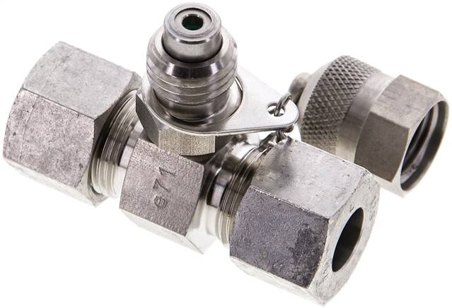 Messanschluss M16x2, 12 S (M20x1,5)-HD-Verschraubung, 1.4571