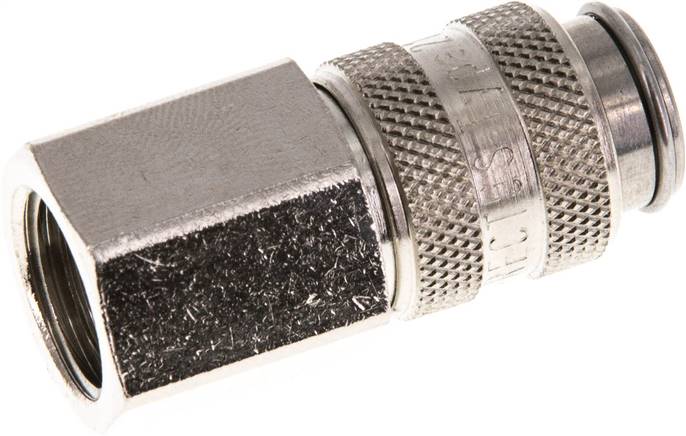 Schnellkupplung (NW5) G 1/4"(IG), Stahl gehärtet & vernickelt