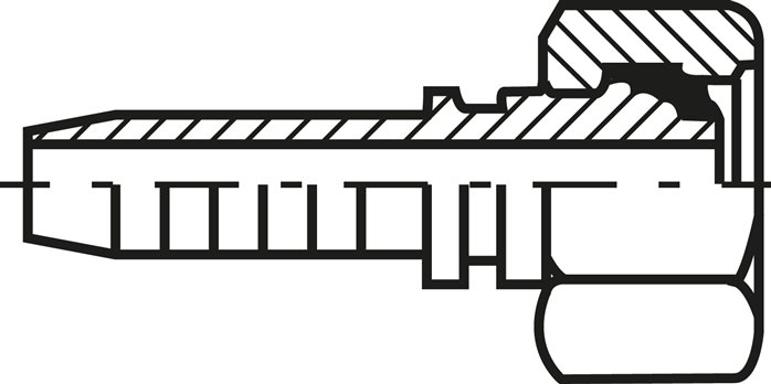 ES-Pressanschluss DKO-L (45°), M 45 x 2 (35 L), DN 31