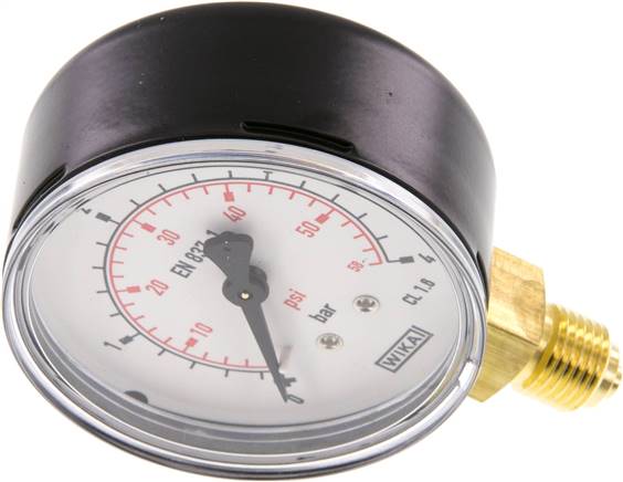 Manometer senkrecht (ST/Ms), 63mm, 0 - 4 bar, G 1/4"