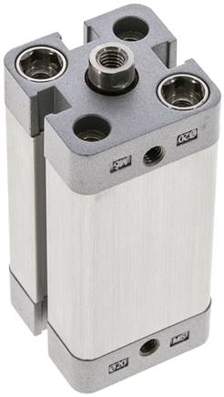 ISO 21287-Zylinder, doppeltw., Kolben 20mm, Hub 40mm, Kolbenstange mit IG