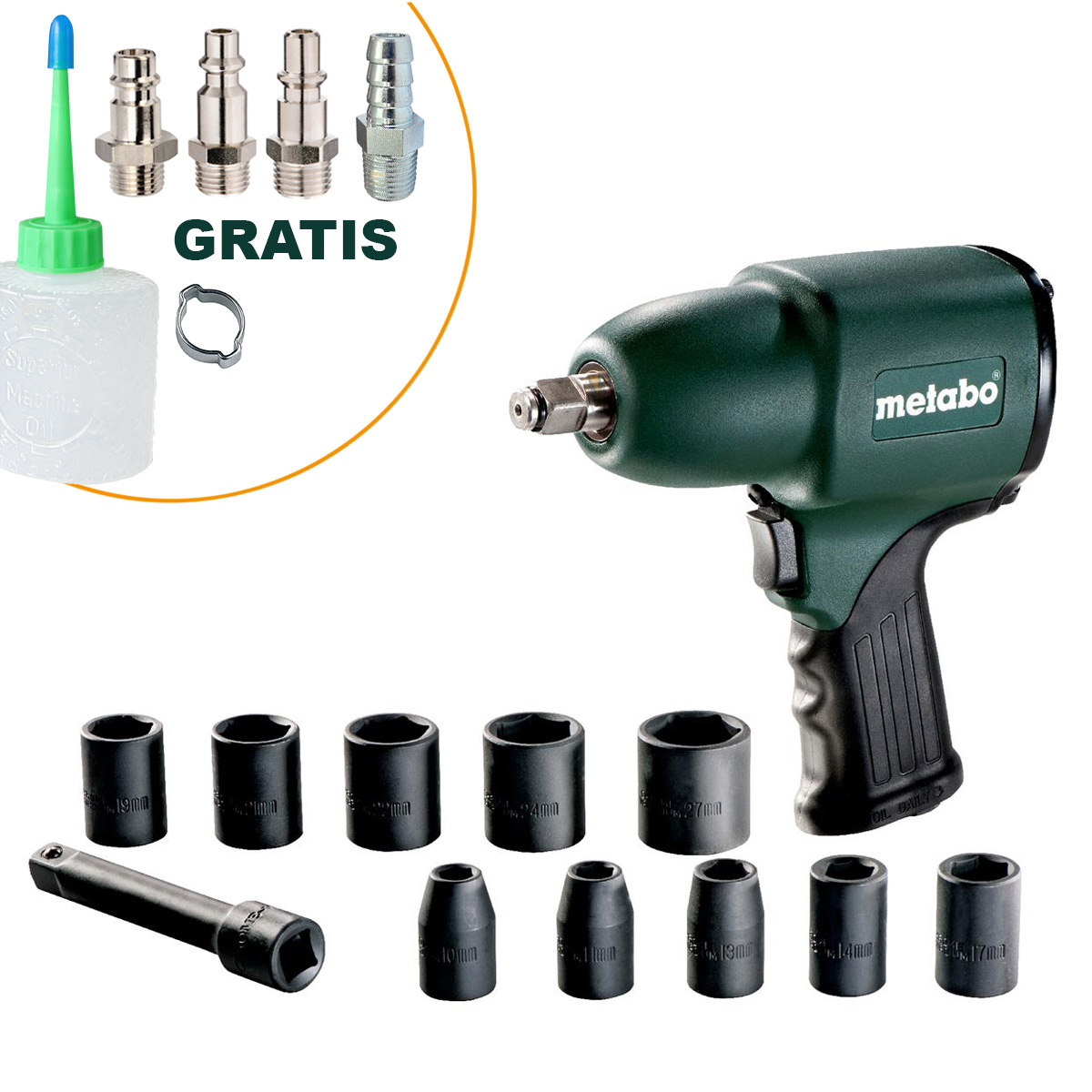 Metabo Druckluft-Schlagschrauber DSSW 360 Set 1/2"