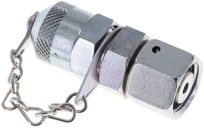 Messanschluss M16x2, 10 L-Dichtkegel, Stahl verzinkt