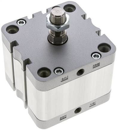 ISO 21287-Zylinder, doppeltw., Kolben 80mm, Hub 25mm, Kolbenstange AG