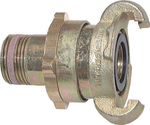Sicherheits-Kompressorkuppl. G 3/8"(AG), Temperguss verzinkt