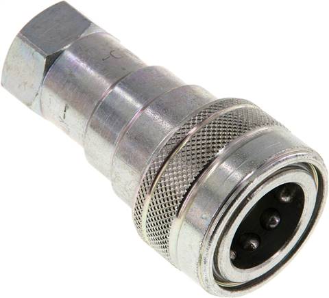 Hydraulikkupplung ISO 7241-1B, Muffe, G 3/8"(IG), Stahl