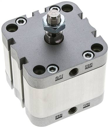 ISO 21287-Zylinder, doppeltw., Kolben 63mm, Hub 20mm, Kolbenstange AG