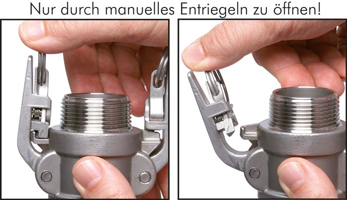 Sicherheits-Kamlock-Verschlusskappe (DC) 3", ES