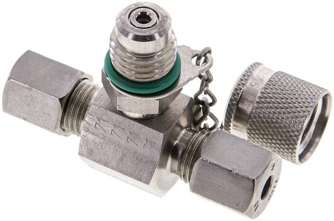 Messanschluss M16x2, 6 S (M14x1,5)-HD-Verschraubung, 1.4571