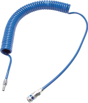 Cejn-PUR-Spiralschlauch 12 x 8mm m. Kupplung, 6,0 mtr