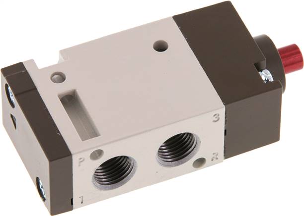 3/2-Wege Pneumatikventil, G 1/8" (Pilot M5), Federrückstellung (NO)