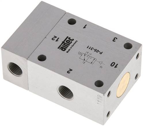 3/2-Wege Pneumatikventil mit Feder, G 1/8", ATEX-Zulassung