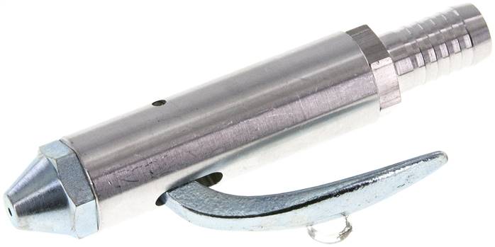 Gerader Ausblashahn, mit Schlauchanschluss 13 mm, Aluminium