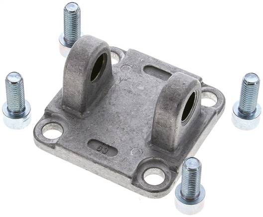 Gabelschwenkbefestigung für Kompaktzylinder 63 mm