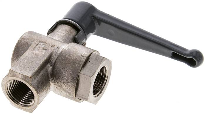 Messing-Winkelkugelhahn, G 3/8", PN 20