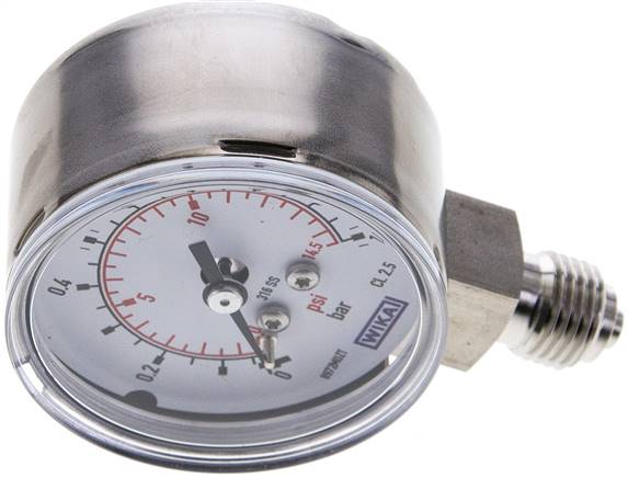 ES-Manometer senkrecht, 50mm, 0 - 1 bar, G 1/4"