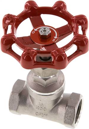 Muffen-Absperrventil, Edelstahl, G 3/4", PN 14, Eco-Line