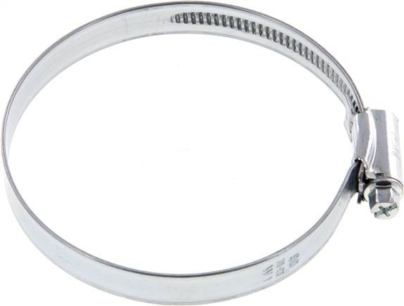 12mm Schlauchschelle 70 - 90mm, Stahl verzinkt (W1) (IDEAL)