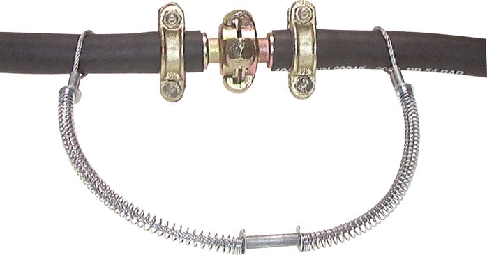 Schlauchsicherungskabel 13 - 35mm, 50cm lang, Edelstahl
