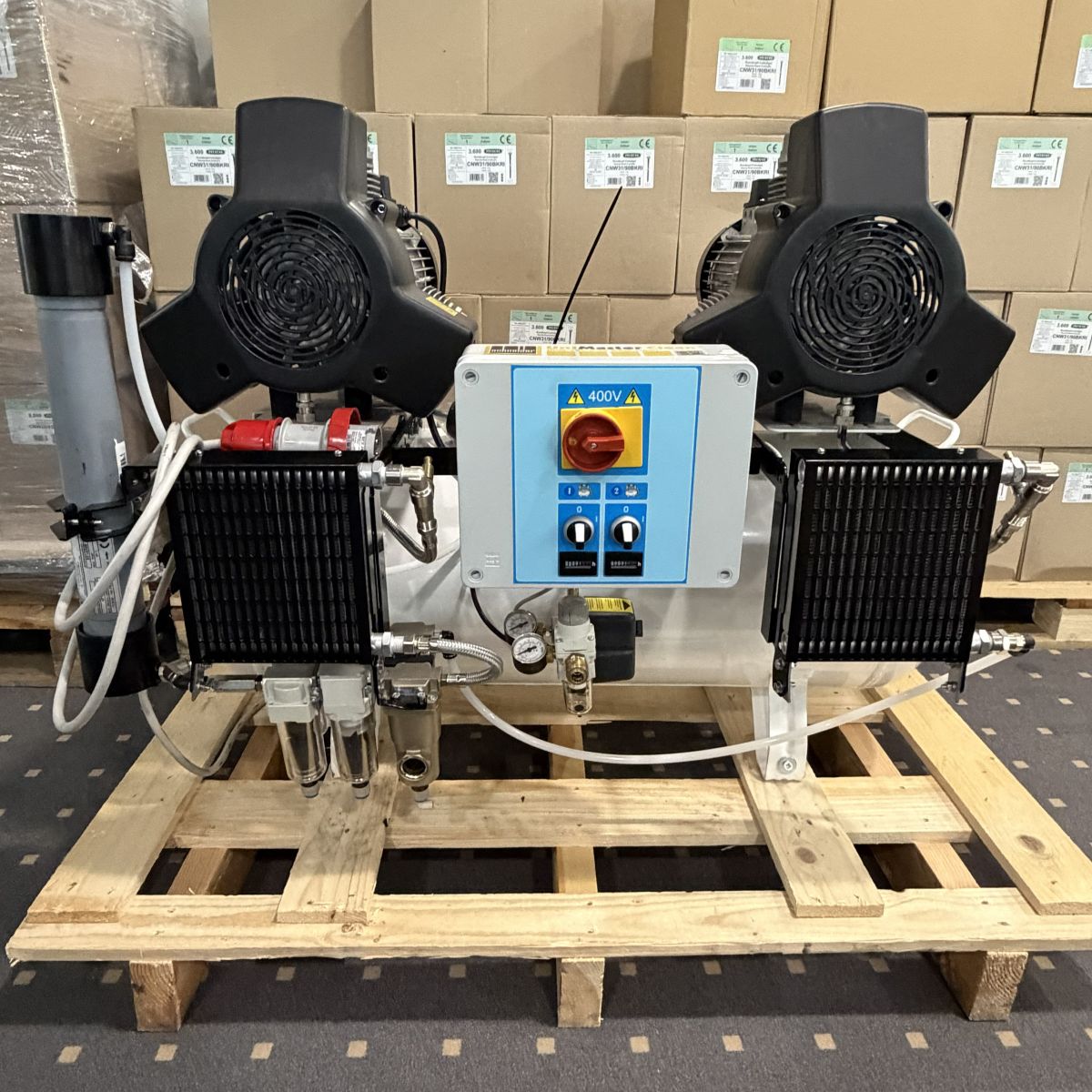 Schneider-Kompressor UNM 720-8-90 DXM Clean - Ölfrei inklusive Membrantrockner H362010 DGKH362010