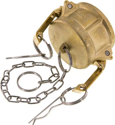 Kamlock-Verschlusskappe (DC) 2", Messing