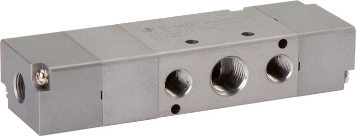 5/3-Wege Pneumatikventil, Mittelstellung belüftet, G 1/4" (Pilot u. Abluft G 1/8