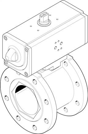 FESTO VZBC-100-FF-16-22-F0710-V4V4T-PP240-R-90-C (1913374) Kugelhahn-Antriebseinheit