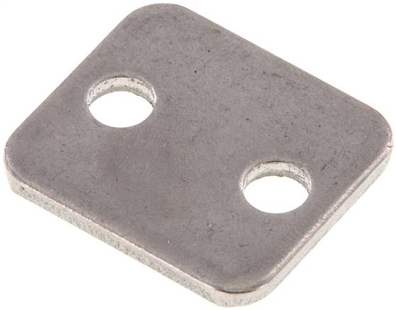 Deckplatte, Edelstahl, Baugröße 1, leichte Baureihe