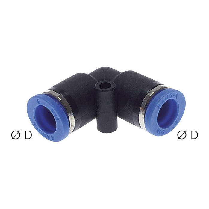 Collegamento a spina angolare 8 mm, standard IQS