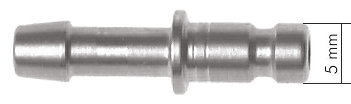 Schnellkupplung (NW2,7) 3mm Schlauch, Edelstahl