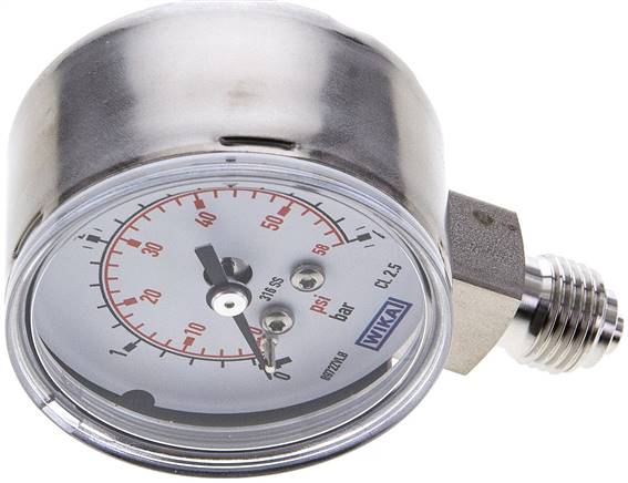 ES-Manometer senkrecht, 50mm, 0 - 4 bar, G 1/4"