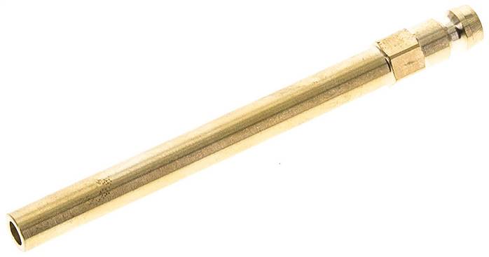 Temperierkupplungsstecker 9mm Zapfen, Rohr 8x100mm