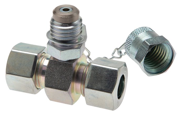 Messanschluss M16x2, 38 S (M52x2)-HD-Verschraubung, Stahl verzinkt