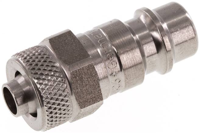 Kupplungsstecker (NW7,2) 8x6mm Schlauch, Edelstahl