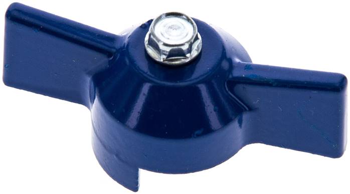 Kombigriff-blau, Größe 2, Knebel (Aluminium lackiert)