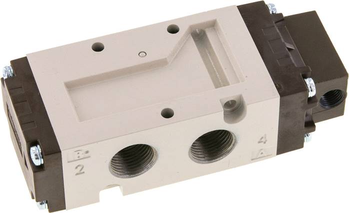 5/2-Wege Pneumatikventil, G 3/8" (Pilot G 1/8"), Federrückstellung