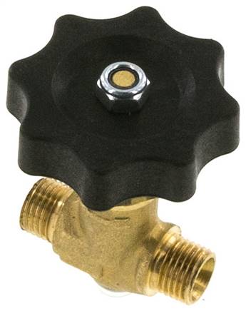 Kugel-Absperrventil, Messing,gerade, G 1/4", PN 40