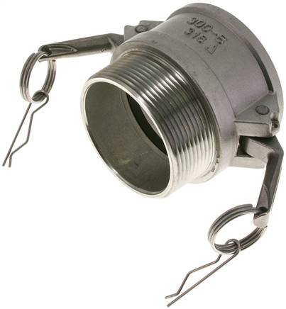 Kamlock-Kupplung (B) NPT 3"(AG), Edelstahl (1.4408)