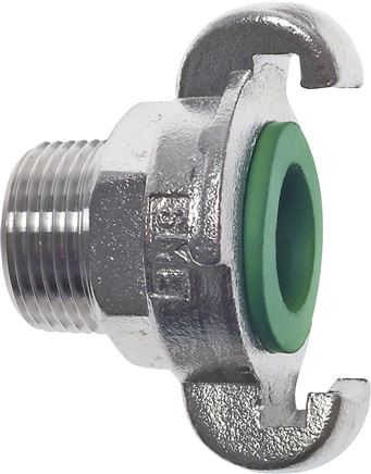 Kompressorkupplung G 1/2"(AG), Edelstahl, Dichtung FKM