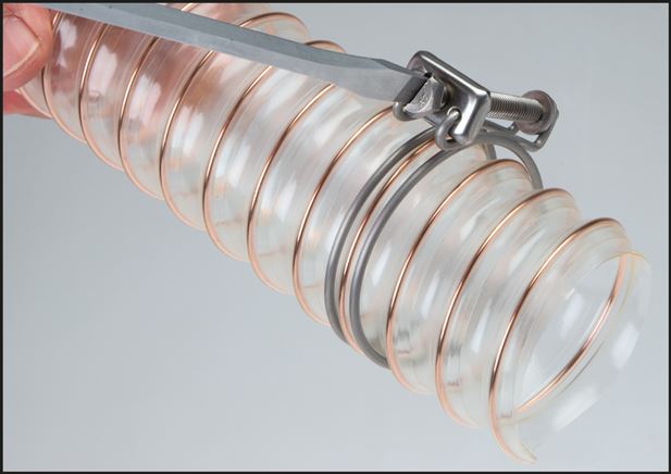 Drahtschlauchschelle 18 - 21mm, Stahl verzinkt