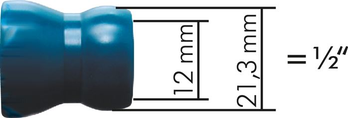 Gelenkschlauch, 1/2", Y-Verteiler