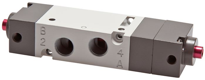 5/3-Wege Pneumatikventil, G 1/8" (Pilot M5), Mittelstellung entlüftet