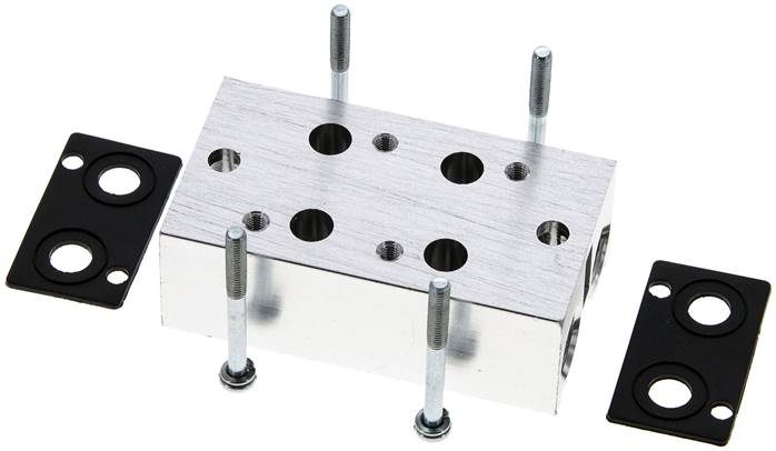 Mehrfachanschlussplatte (2-fach) für 3/2-Wege Ventile zu V 31-2