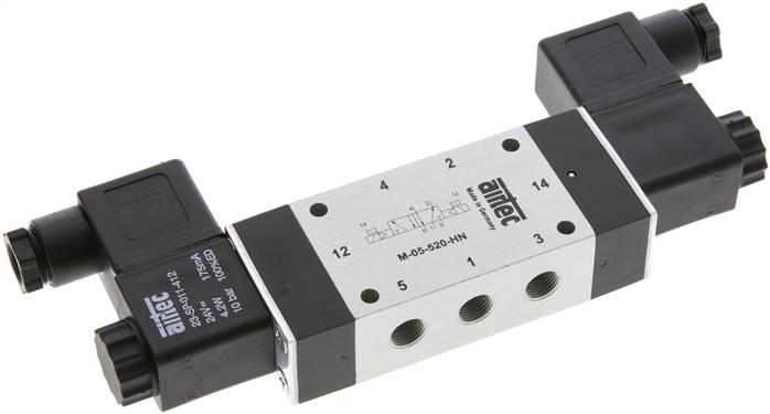 5/2-Wege Magnetimpulsventil, G 1/8", 115 V AC