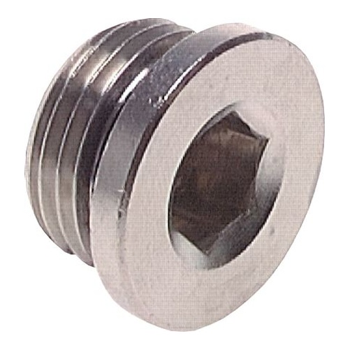Tappo, esagono interno G 1/2", ottone nichelato