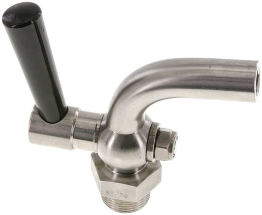 Edelstahl-Ablasshahn G 1", PN 6